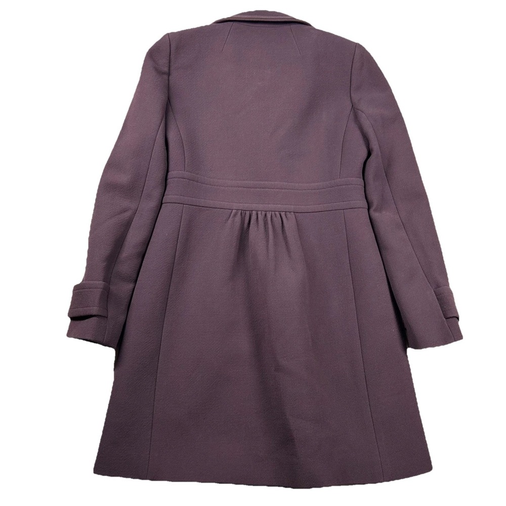 J. Crew Coat Double Cloth Sz 2 Manifattura di Carmignano Dark Pink Purple - Picture 2 of 10